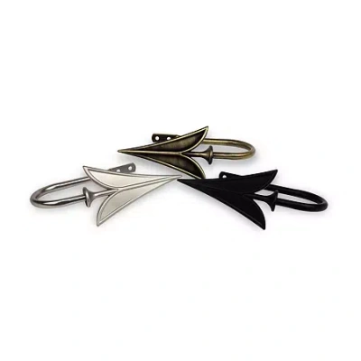 Rod Desyne Blade 2-pc. Curtain Holdback In Silver