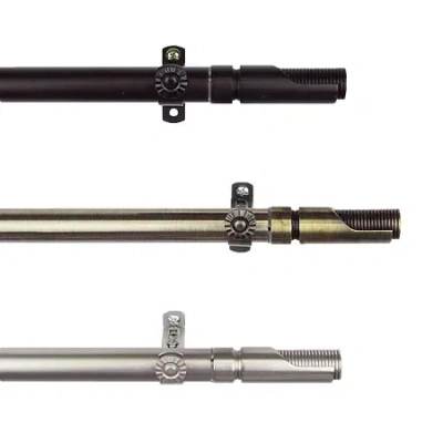 Rod Desyne Bolt 13/16" Single Curtain Rod In Black