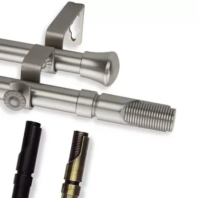 Rod Desyne Bolt Double Curtain Rod In Yellow