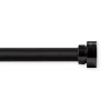 Rod Desyne Bonnet 1 In Adjustable Curtain Rod In Black