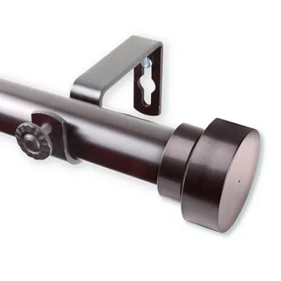 Rod Desyne Bonnet 1 In Adjustable Curtain Rod In Brown