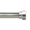 Rod Desyne Bonnet 1 In Adjustable Curtain Rod In Silver