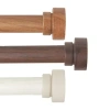 Rod Desyne Bonnet 1 In Adjustable Curtain Rod In White