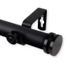 Rod Desyne Bun 1 In Adjustable Curtain Rod In Black