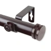Rod Desyne Bun 1 In Adjustable Curtain Rod In Brown