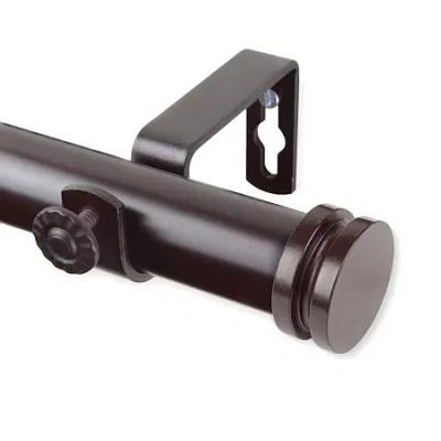 Rod Desyne Bun 1 In Adjustable Curtain Rod In Brown