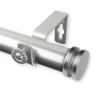 Rod Desyne Bun 1 In Adjustable Curtain Rod In Silver