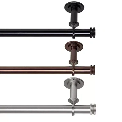 Rod Desyne Bun Ceiling Curtain Rod In Black