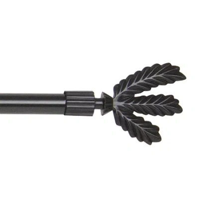 Rod Desyne Cactus 7/16 In Adjustable Curtain Rod In Black