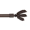 Rod Desyne Cactus 7/16 In Adjustable Curtain Rod In Brown