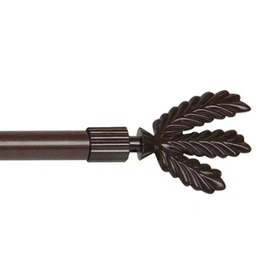 Rod Desyne Cactus 7/16 In Adjustable Curtain Rod In Brown