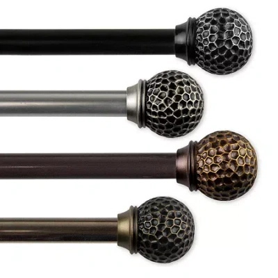 Rod Desyne Celio 3/4 In Adjustable Curtain Rod In Brown