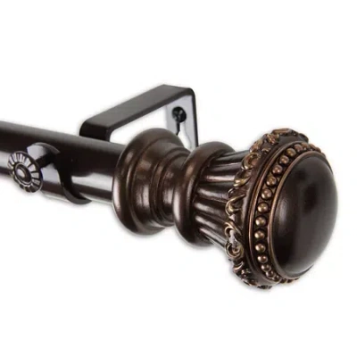 Rod Desyne Chance 1 In Adjustable Curtain Rod In Brown