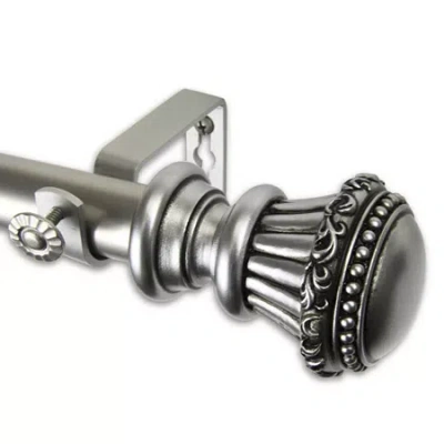 Rod Desyne Chance 1 In Adjustable Curtain Rod In Silver