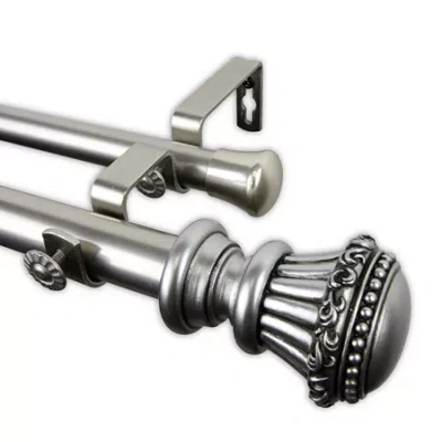 Rod Desyne Chance Double Curtain Rod In Silver