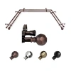Rod Desyne Christian Double Bay Window Rod In Brown