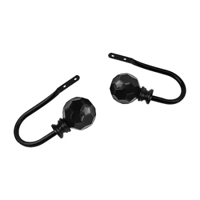 Rod Desyne Christiano 2-pc. Curtain Holdback In Black