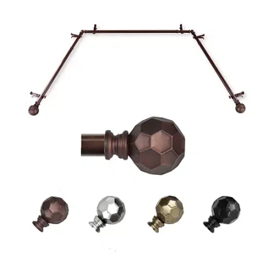 Rod Desyne Christiano Bay Window Rod In Brown