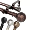 Rod Desyne Christiano Double Curtain Rod In Brown