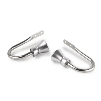 Rod Desyne Cora 2-pc. Curtain Holdback In Silver