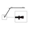 Rod Desyne Corner 13/16 In Adjustable Curtain Rod In Black