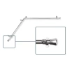 Rod Desyne Corner 13/16 In Adjustable Curtain Rod In Silver
