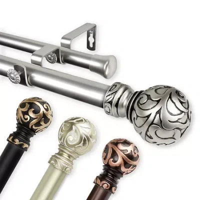 Rod Desyne Cypress Double Curtain Rod In Black