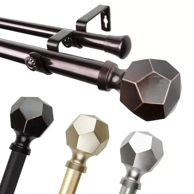 Rod Desyne Darden Double Curtain Rod In Black