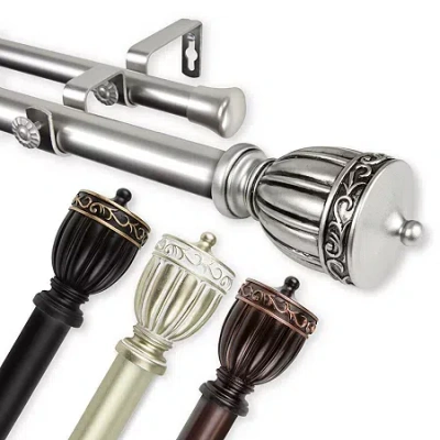 Rod Desyne Debussy Double Curtain Rod In Black