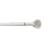 Rod Desyne Decorative 7/16 In Tension Curtain Rod In Silver