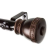 Rod Desyne Delaney 1 In Adjustable Curtain Rod In Brown