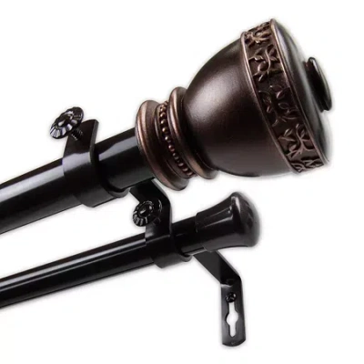Rod Desyne Delaney Double Curtain Rod In Brown