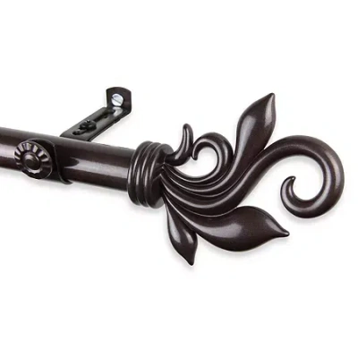 Rod Desyne Delilah 3/4 In Adjustable Curtain Rod In Brown