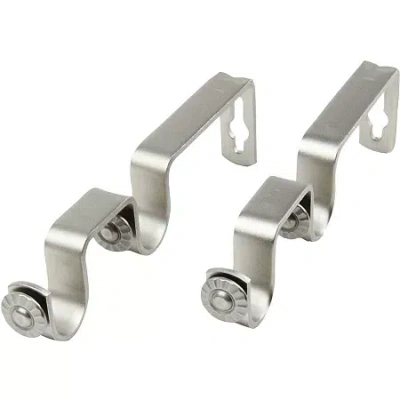 Rod Desyne Double Wall Brackets In White