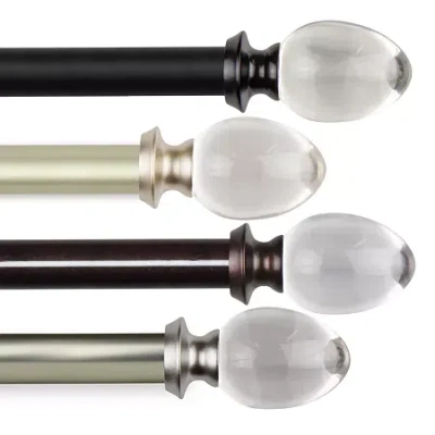 Rod Desyne Eileen 1 In Adjustable Curtain Rod In Yellow