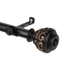 Rod Desyne Eleanor 3/4 In Adjustable Curtain Rod In Black