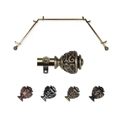 Rod Desyne Eleanor Bay Window Rod In Yellow