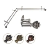 Rod Desyne Eleanor Corner Double Curtain Rod In Silver
