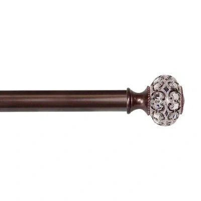 Rod Desyne Elsie 1 In Adjustable Curtain Rod In Brown