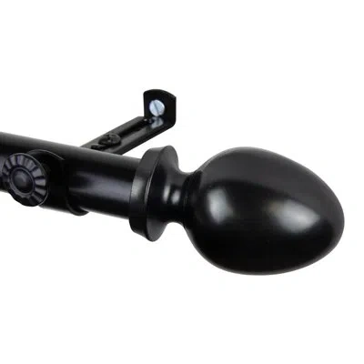 Rod Desyne Emeka Curtain Rod 3/4 Inch Dia In Black