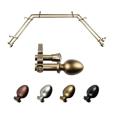 Rod Desyne Emeka Double Bay Window Rod In Yellow