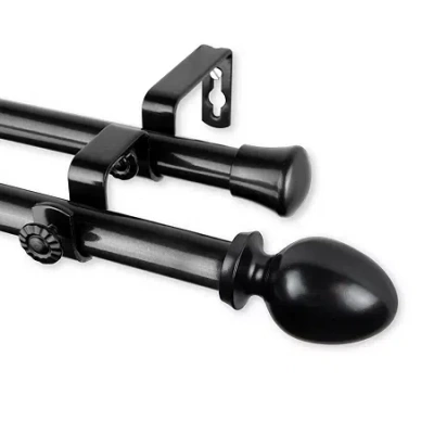 Rod Desyne Emeka Double Curtain Rod In Black