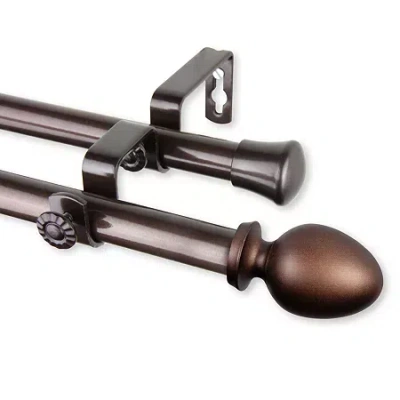 Rod Desyne Emeka Double Curtain Rod In Brown