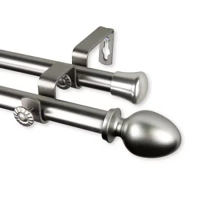 Rod Desyne Emeka Double Curtain Rod In Silver