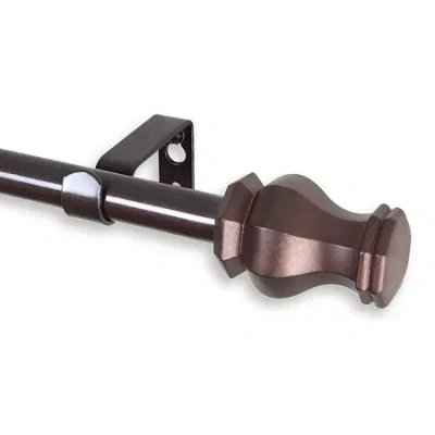 Rod Desyne Emelia Â " Adjustable Curtain Rod In Brown