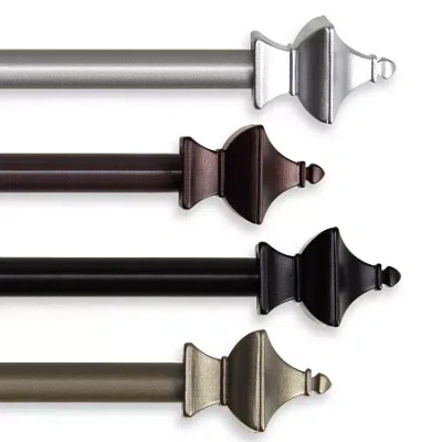 Rod Desyne Esta 5/8 In Adjustable Curtain Rod In Brown