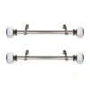 Rod Desyne Estelle 1 In Adjustable Side Curtain Rod In Silver