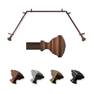 Rod Desyne Eudora Bay Window Rod In Brown