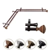 Rod Desyne Eudora Corner Double Curtain Rod In Brown