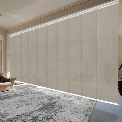 Rod Desyne Extendable Semi-sheer Vertical Blind In Black